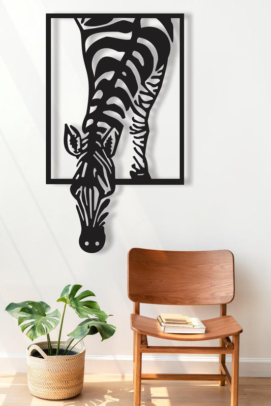 Zebra Metal Wall Art