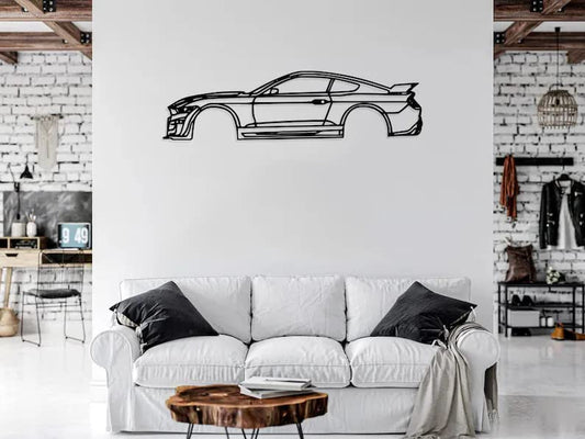 Mustang GT Metal Wall Art - 96x26 cm