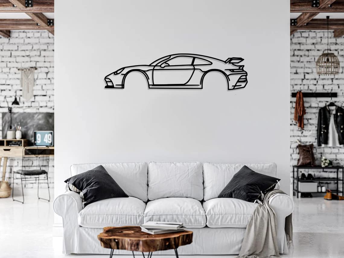 Porsche Sports Car Metal Wall Art