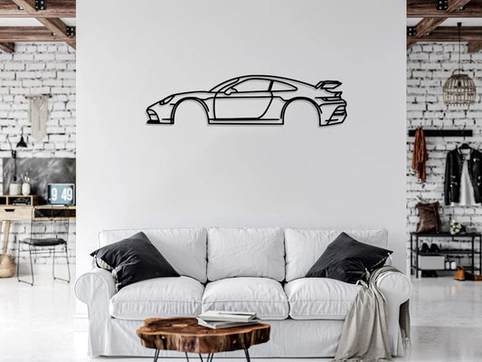 Porsche Sports Car Metal Wall Art