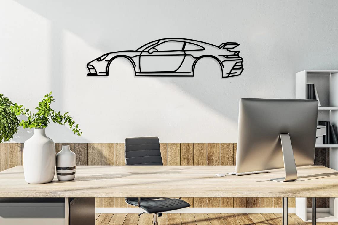 Porsche Sports Car Metal Wall Art