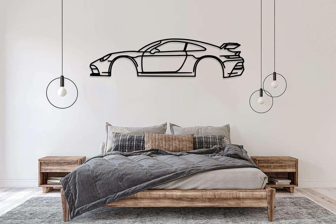 Porsche Sports Car Metal Wall Art