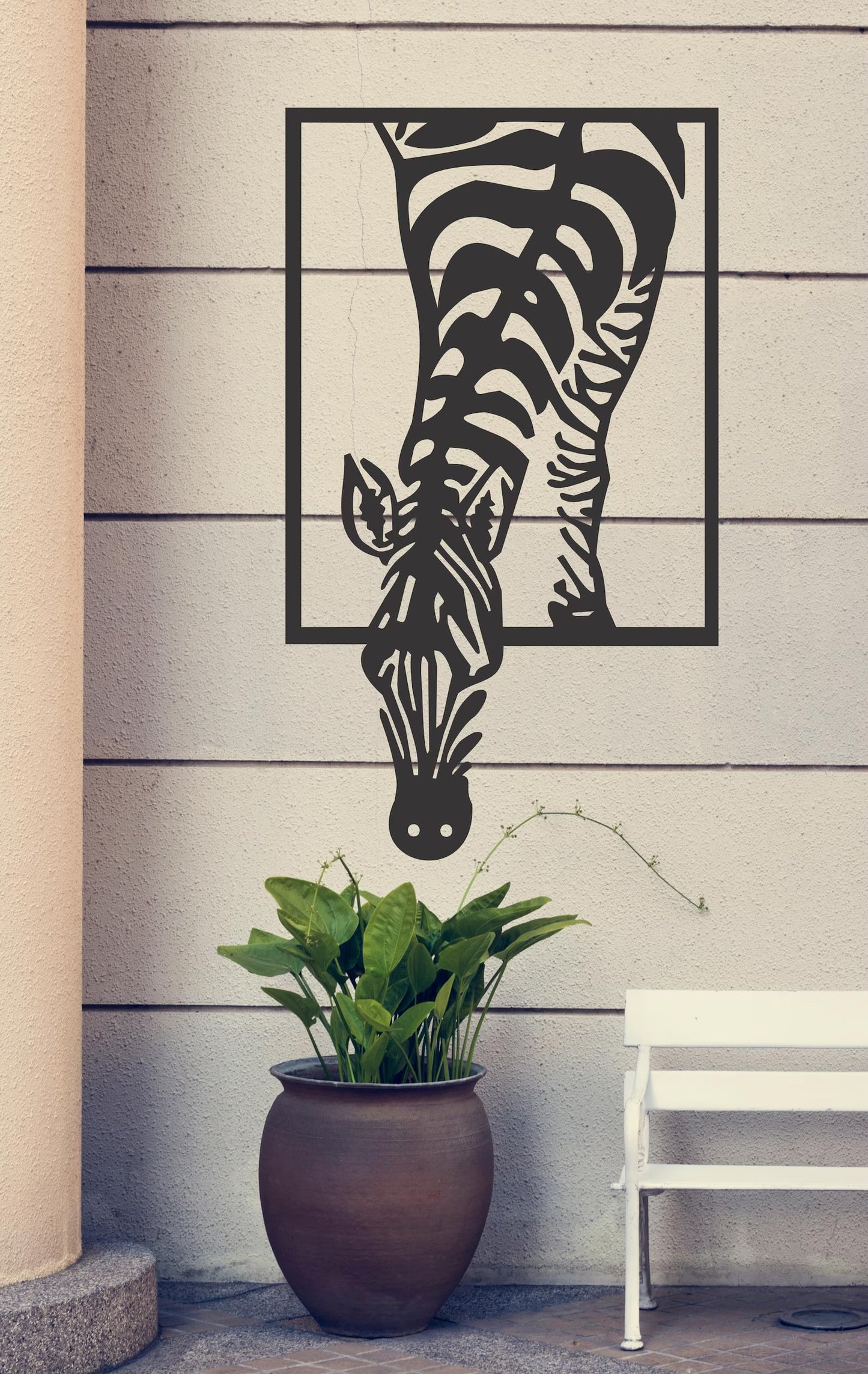 Zebra Metal Wall Art